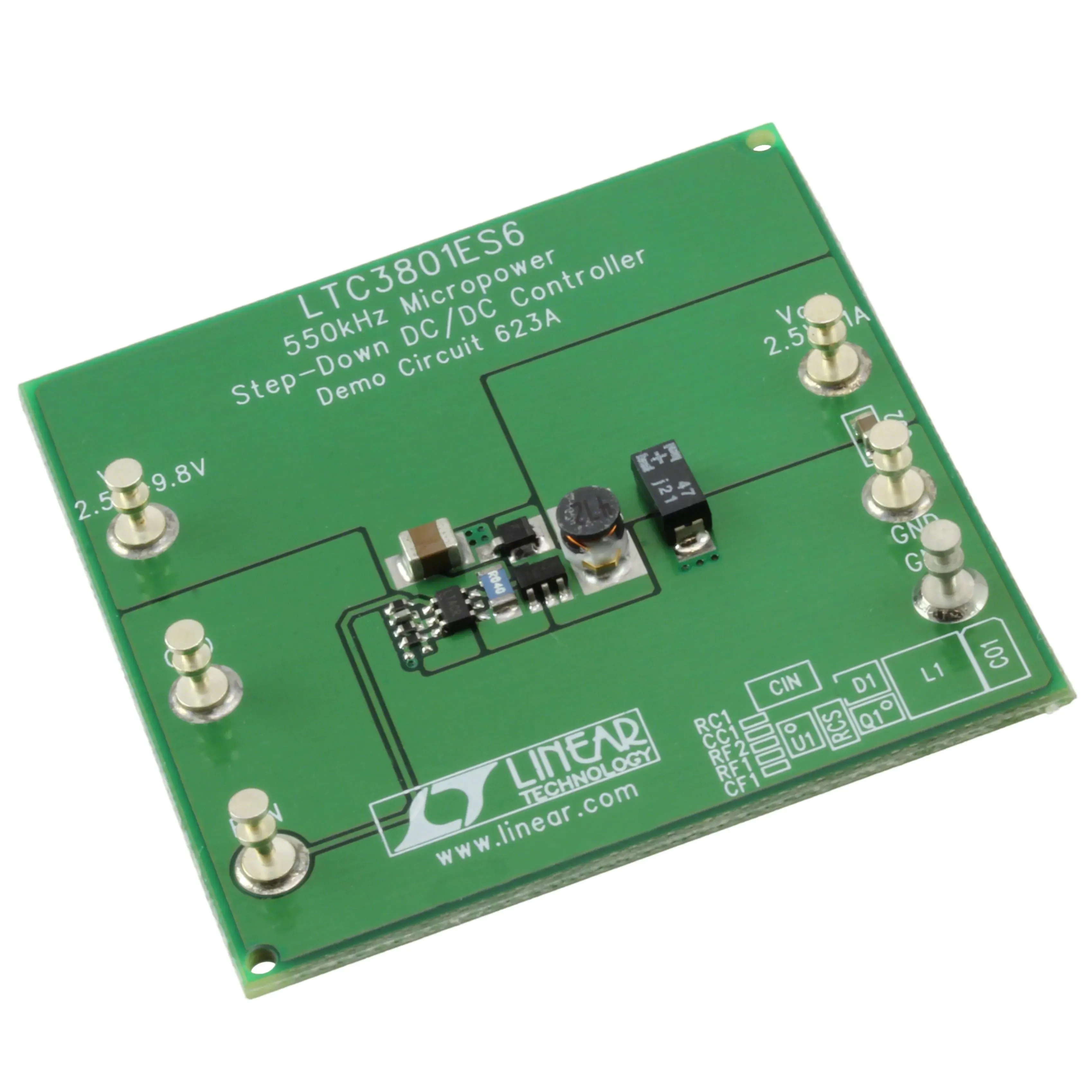 DC623A (BOARD EVAL FOR LTC3801ES6)