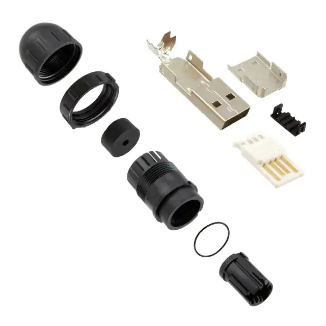 DCC-USBAT-150 (CONN USB A PLUG 2.0 THREADED)
