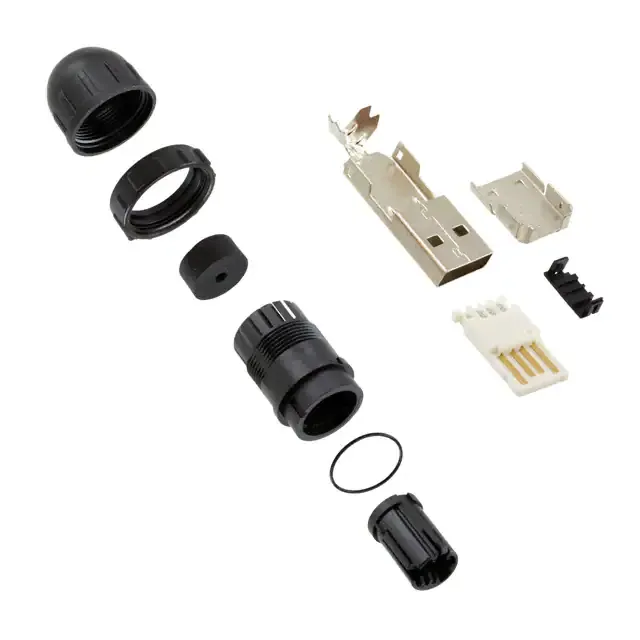 DCC-USBAT-180 (CONN USB A PLUG 2.0 THREADED)