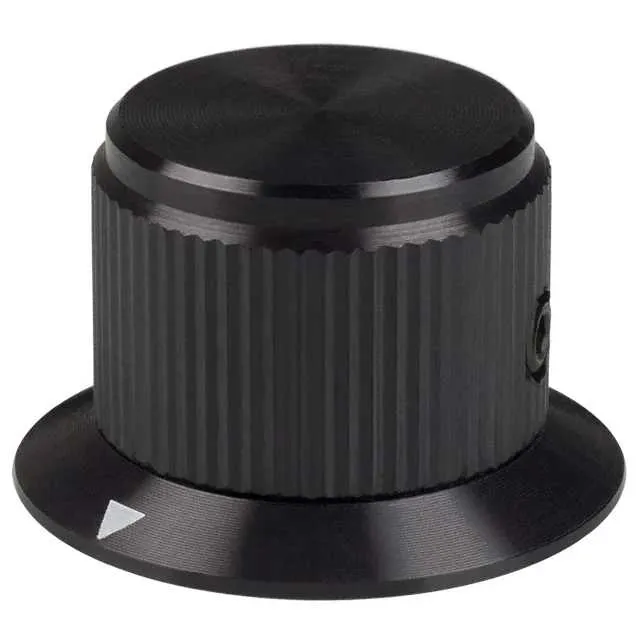 DDS-75-2-5 (KNOB KNURLED W/SKRT 0.250 METAL")