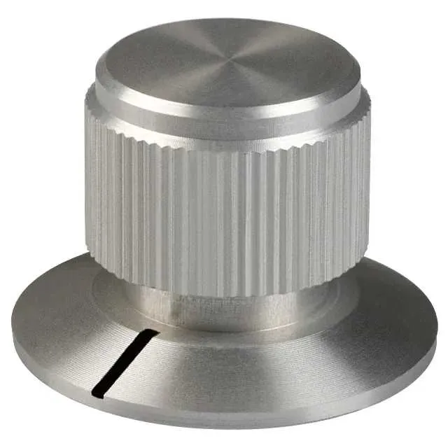 DDSPT-75-1-5 (KNOB KNURLED W/SKRT 0.250 METAL")
