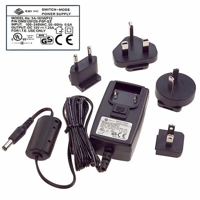 DMS120125-P5P-SZ (AC/DC WALL MOUNT ADAPTER 12V 15W)