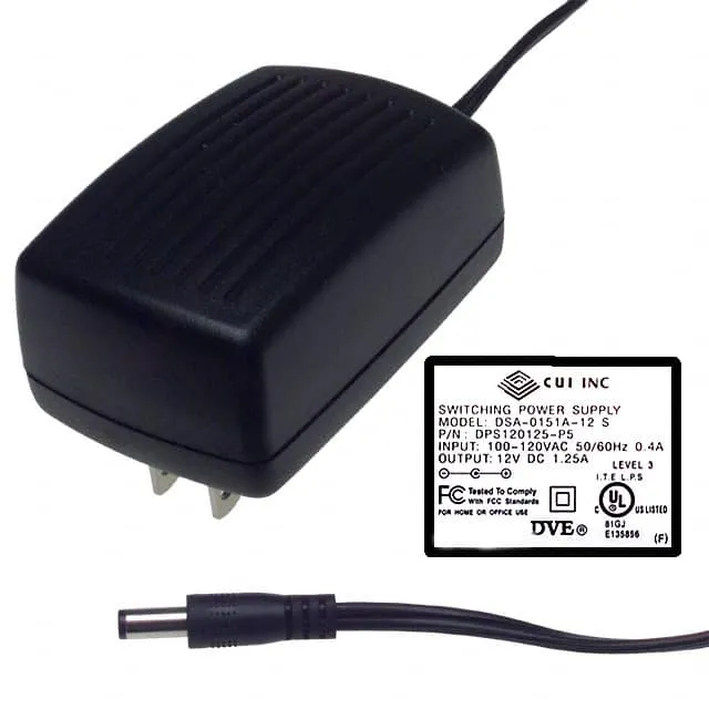 DPS120125-P5P (AC/DC WALL MOUNT ADAPTER 12V 15W)