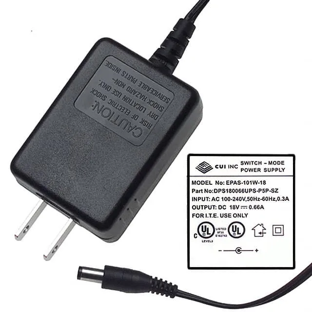 DPS180066UPS-P5P-SZ (AC/DC WALL MOUNT ADAPTER 18V 12W)