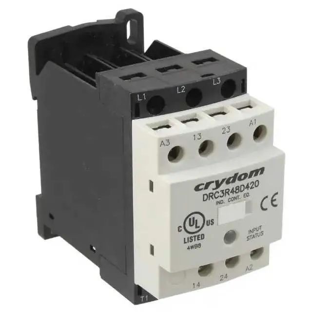 DRC3R48D420 (REV 480V 7.6A 24 VAC/DC 2NO)