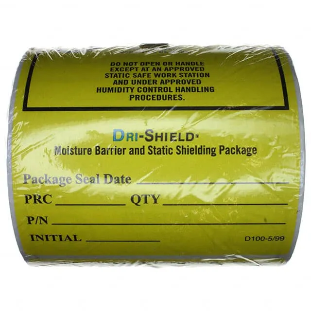 DRILABEL (LABEL MOISTURE WARN 4X4" 100PC")