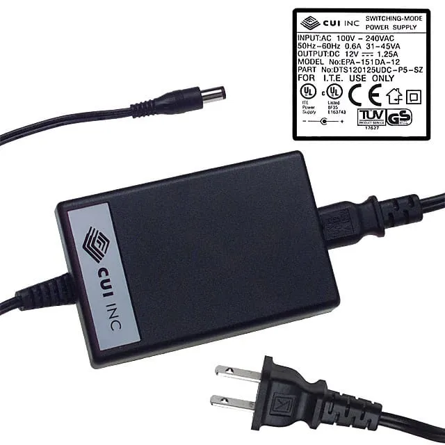 DTS120125UDC-P5P (AC/DC DESKTOP ADAPTER 12V 15W)