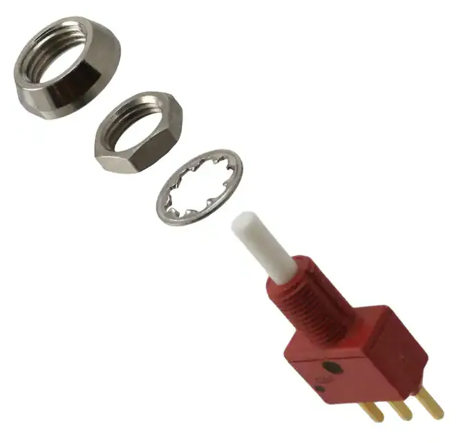 E112LYCBE (SWITCH PUSH SPDT 0.4VA 20V)