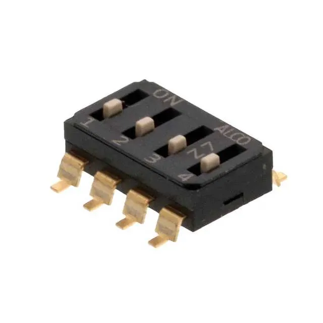 EDS04SGNNTU04Q (END STACK DIP 4P G RAISED TUBE)
