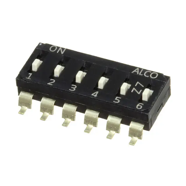 EDS06SGNNTU04Q (END STACK DIP 6P G RAISED TUBE)
