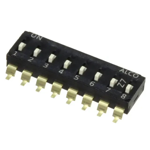 EDS08SGNNTU04Q (END STACK DIP 8P G RAISED TUBE)