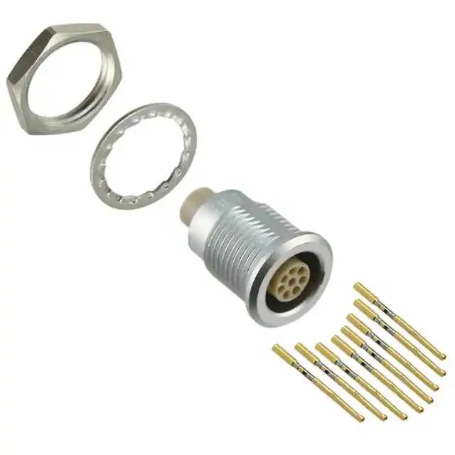 EGG.1B.308.CYM (CONN RCPT FMALE 8POS GOLD CRIMP)