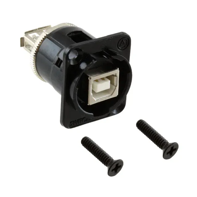 EHUSBBABXPKG (CONN EH USB B-A BLACK 4-40SCREW)