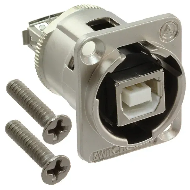 EHUSBBAXPKG (CONN EH USB B-A NICKEL 4-40SCREW)