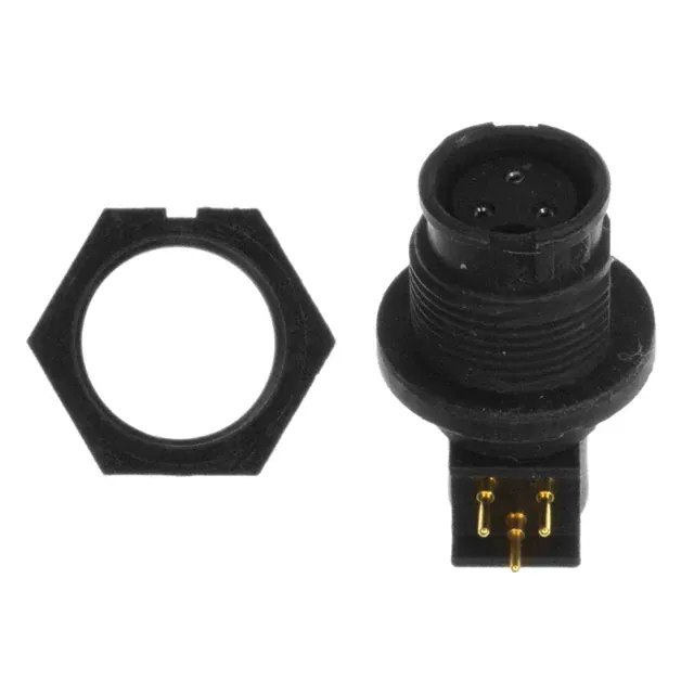 EN3P3FRAPCX (CONN RCPT FMALE 3POS GOLD SOLDER)