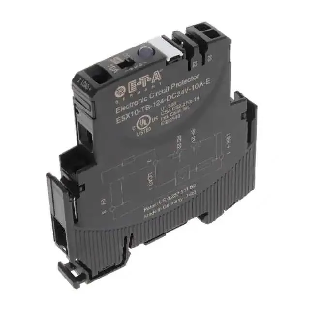 ESX10-TB-124-DC24V-10A-E (CIR BRKR SOLID STATE 10A 24VDC)