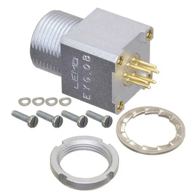 EYG.0B.306.CLN (CONN RCPT FMALE 6POS GOLD SOLDER)