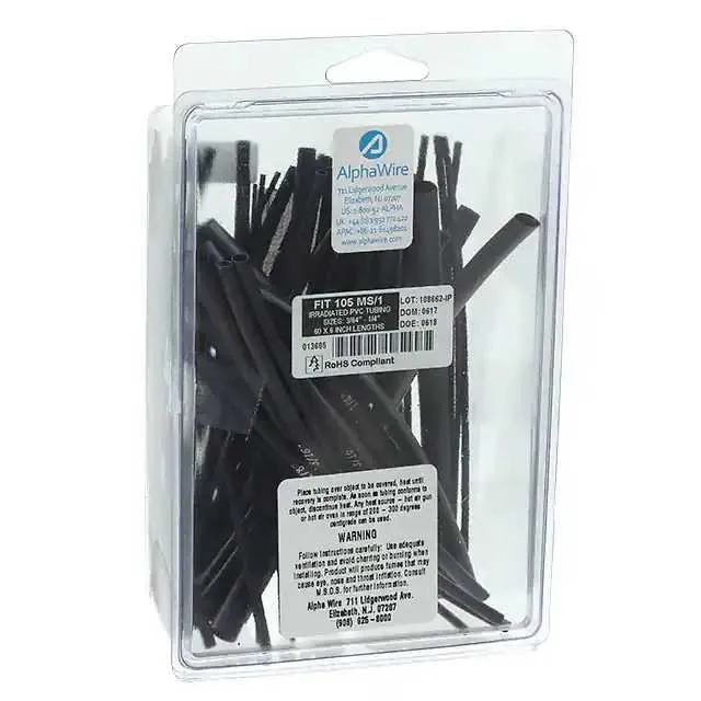F105MS/1 BK032 (HEAT SHRINK TUBING 2:1 PVC BK)