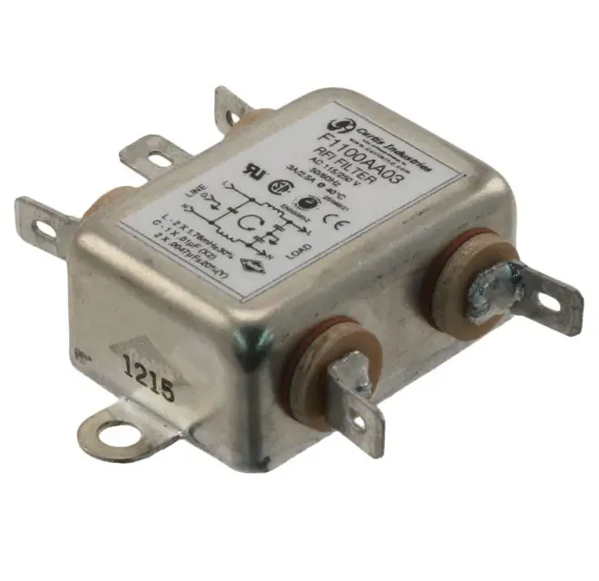 F1100AA03 (LINE FILTER 250VAC 3A CHASS MNT)
