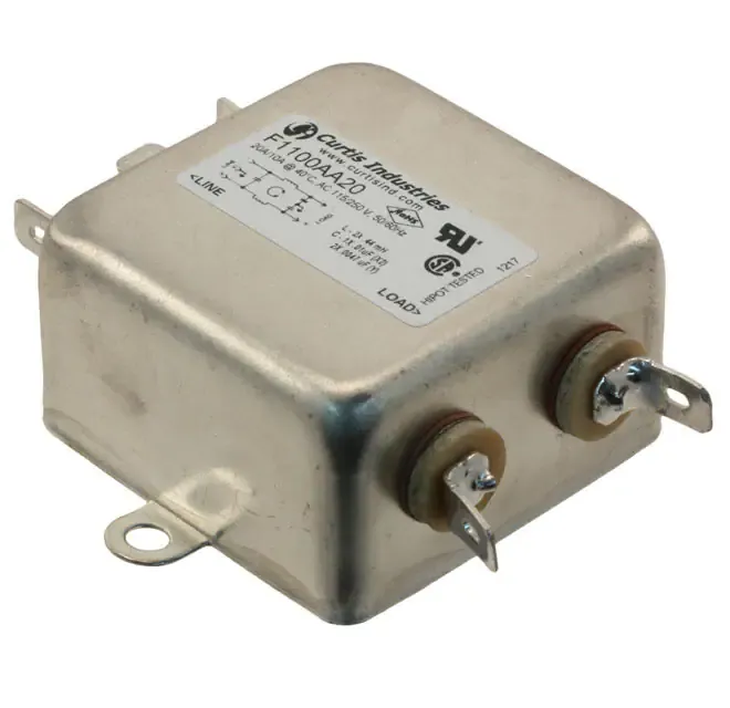 F1100AA20 (LINE FILTER 250VAC 20A CHASS MNT)