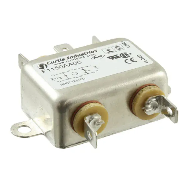 F1150AA06 (LINE FILTER 250VAC 6A CHASS MNT)