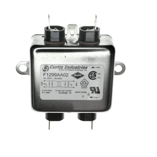 F1299AA02 (LINE FILTER 250VAC 2A CHASS MNT)