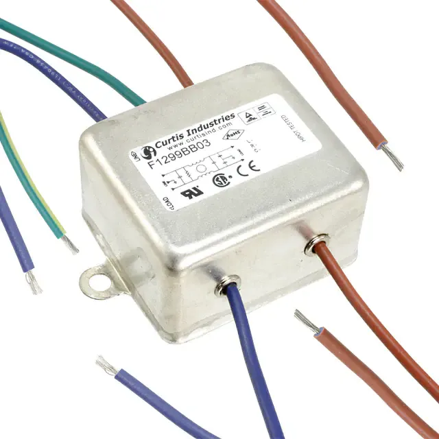 F1299BB03 (LINE FILTER 250VAC 3A CHASS MNT)