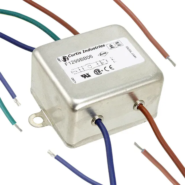 F1299BB06 (LINE FILTER 250VAC 6A CHASS MNT)