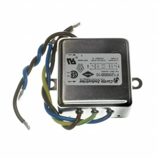 F1299BB10 (LINE FILTER 250VAC 10A CHASS MNT)