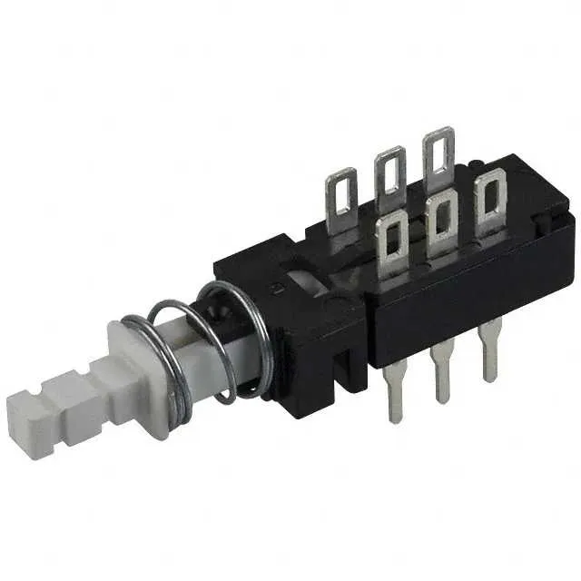 F2UOA (SWITCH PUSH DPDT 0.5A 125V)