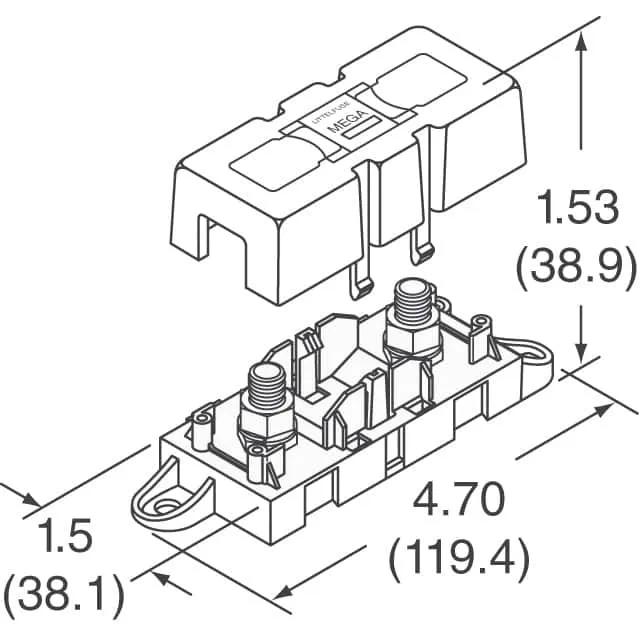 02981005ZXT (FUSE BLOK BLT DWN 32V 500A CHASS)