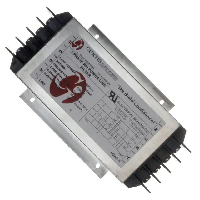 F3600T016 (LINE FILTER 600VAC 16A CHASS MNT)