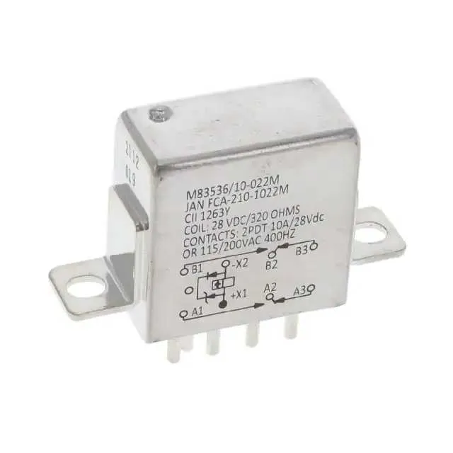 FCA-210-1022M (RELAY GEN PURPOSE DPDT 10A 28V)