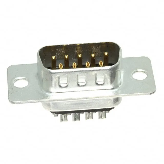 FCC17E09PM280 (CONN DSUB PLUG 9POS STR SLDR CUP)