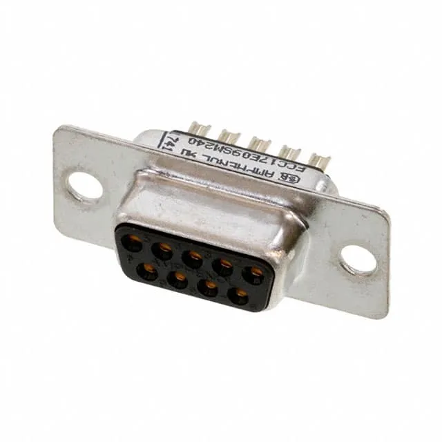FCC17E09SM240 (CONN DSUB RCPT 9POS STR SLDR CUP)