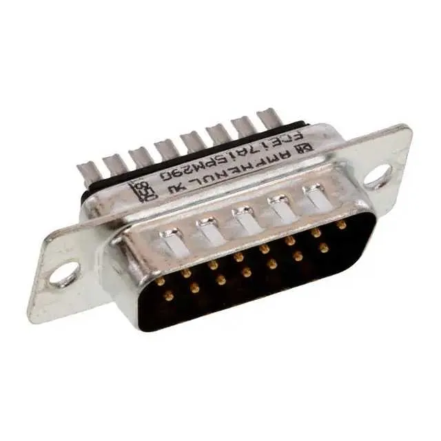 FCE17A15PM290 (CONN D-SUB PLUG 15P STR SLDR CUP)