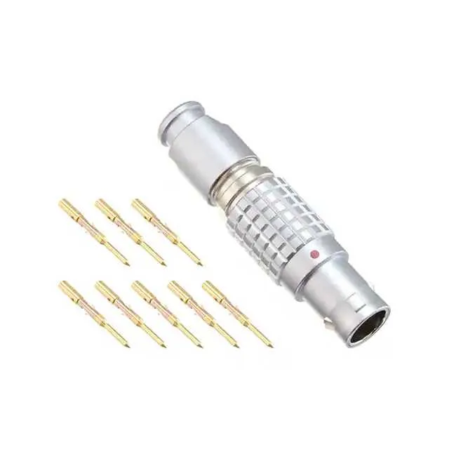 FGG.1B.308.CYCD52Z (CONN PLUG MALE 8POS GOLD CRIMP)