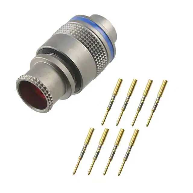 FMN.1M.308.XLCT (CONN PLUG MALE 8POS GOLD CRIMP)