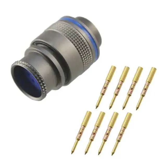 FMN.2M.308.XLCT (CONN PLUG MALE 8POS GOLD CRIMP)