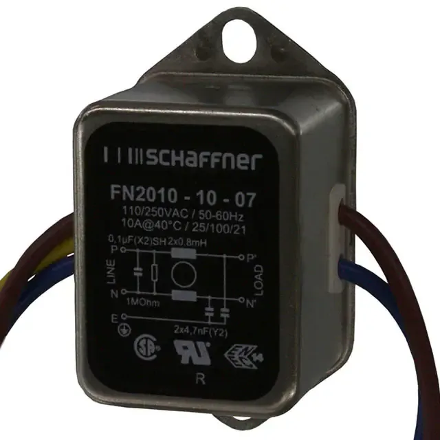 FN2010-10-07 (LINE FILTER 250VAC 10A CHASS MNT)