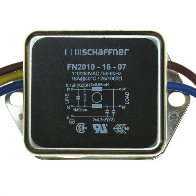 FN2010-16-07 (LINE FILTER 250VAC 16A CHASS MNT)