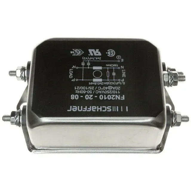 FN2010-20-08 (LINE FILTER 250VAC 20A CHASS MNT)