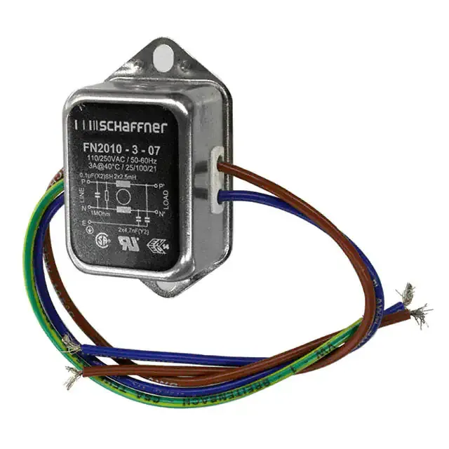 FN2010-3-07 (LINE FILTER 250VAC 3A CHASS MNT)