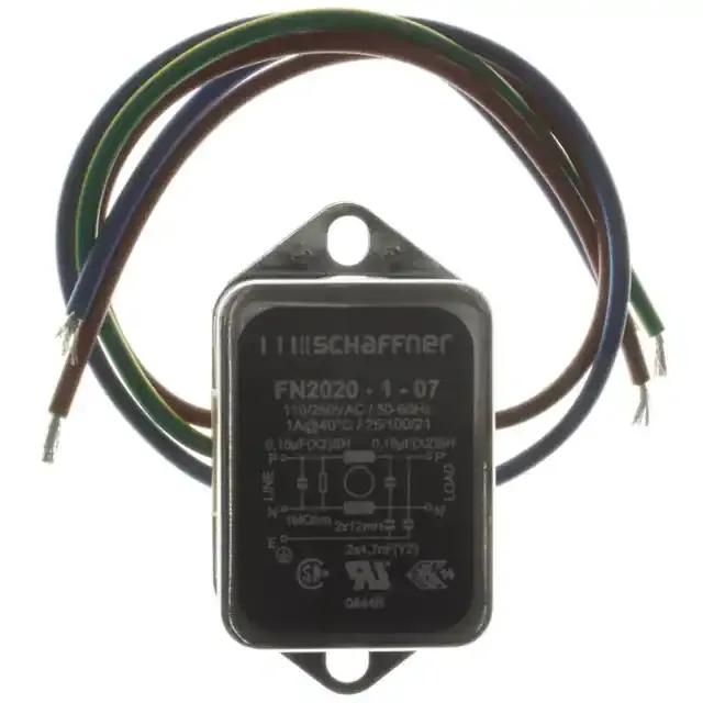 FN2020-1-07 (LINE FILTER 250VAC 1A CHASS MNT)