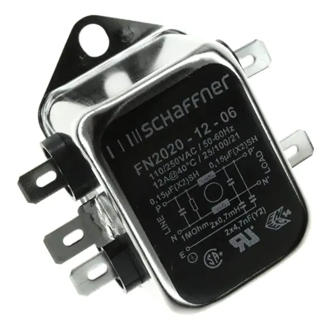 FN2020-12-06 (LINE FILTER 250VAC 12A CHASS MNT)
