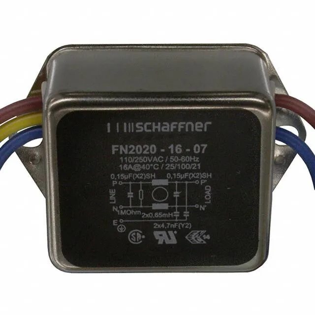 FN2020-16-07 (LINE FILTER 250VAC 16A CHASS MNT)