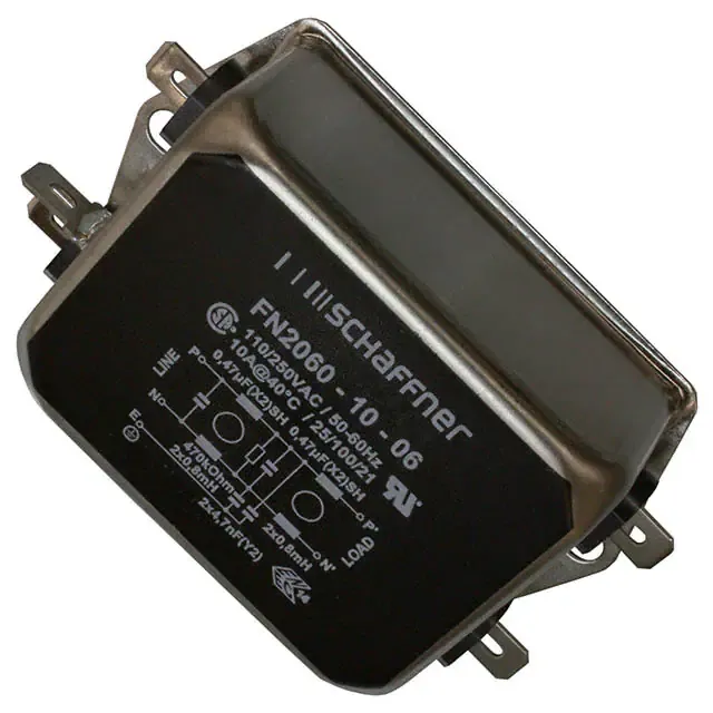 FN2060-10-06 (LINE FILTER 250VAC 10A CHASS MNT)