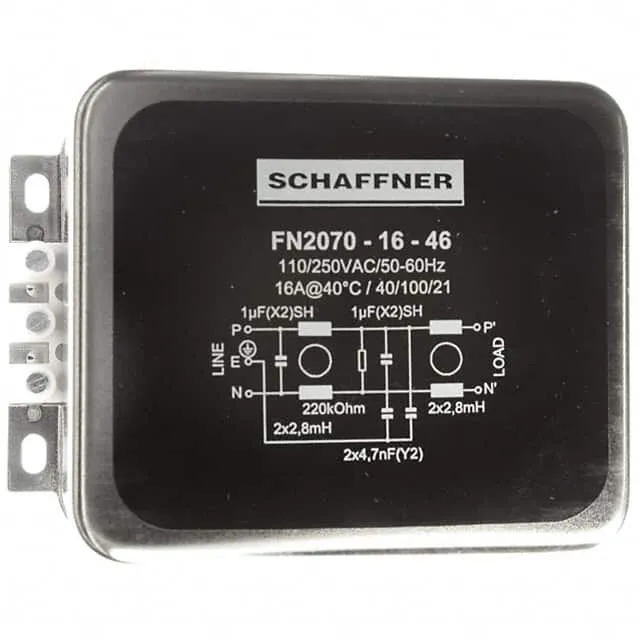 FN2070-16-46 (LINE FILTER 110/250VAC 16A CHASS)