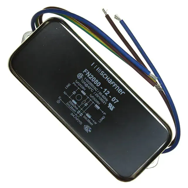 FN2080-12-07 (LINE FILTER 110/250VAC 12A CHASS)