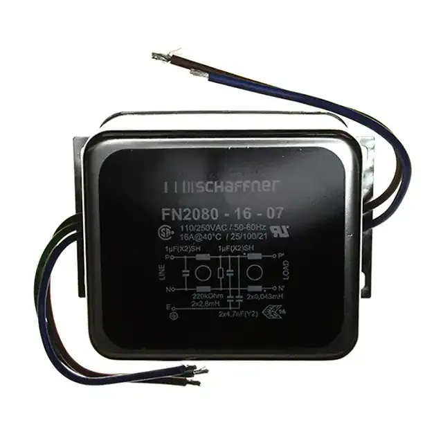 FN2080-16-07 (LINE FILTER 110/250VAC 16A CHASS)